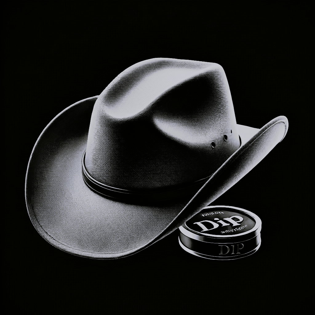 Dip Hat, a fashionable brown hat. Everything about it just screams... yea it screams.